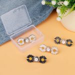 SHUTTLE ART 2pcs Jeans Button Pins Waist Tightener Set, No Sewing Required, Flower Jean Buttons Pins,Adjustable Waist Buckle Set,Buttons for Loose Jeans Button Waist Adjuster for Pants Skirts - Image 7