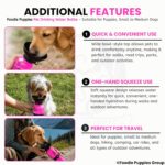 Foodie Puppies Portable Dog Water Bottle, (530ml,18Oz) Color May Vary | Leak-Proof Easy Squeeze Pet Water Dispenser with BPA-Free Drinking Cup | Walking, Hiking, Travel & Road Trips - Image 6