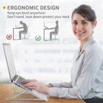 Foldable Tabletop Laptop Stand Holder with Adjustable Height Compatible for 7-17 inches Laptops - Image 2