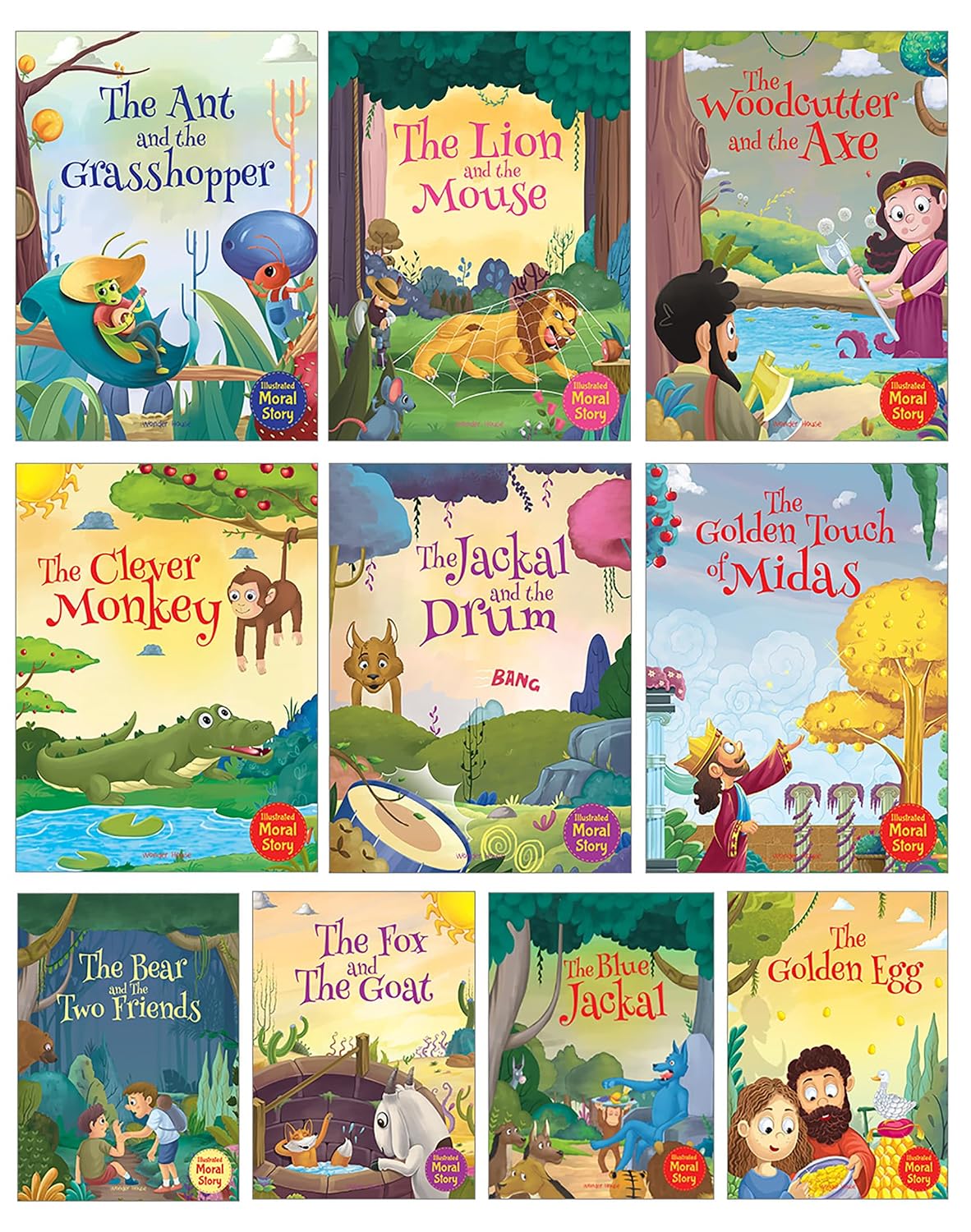 81Yy6q6J0mL._SL1500_.jpg Moral Storybooks for Kids (Illustrated) with Colorful Pictures - Phonic stories - Bedtime Stories - 3 years to 6 years Old - Read Aloud to Infants, Toddlers (Set of 10 Books) - Image 1