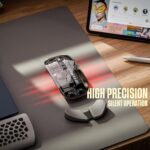 ZEBRONICS Glassy 10 Wireless Mouse, Dual Mode (2.4GHz + BT), Upto 1600 DPI, Silent Operation, 5 Buttons, Type-C Charging, Comfortable & Ergonomic, for Mac | Laptop | Computer (Black) - Image 6