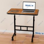 WONDWILD Multi-Purpose Laptop Table, Study Table| Bed Table| Adjustable Height, Portable for Office, Work Form Home | DIY Table, Easy to Assemble, Engineered (Wood ADJ) - Image 4