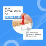 YAJNAS® 100 Pieces Transparent Multicolor Push Pins/Thumb/Tracks Pins & Gem Pins for Notice Boards, Soft Boards, Bulletin Boards, Display Boards—Ideal for Office, Home, School, Shop, Craft Work - Image 8