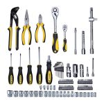 STANLEY STMT81243 110-Piece High Quality Multi-Toolkit containing Pliers, Spanners, Drivers, Sockets, Bits, Wrenches & Ratchets for Home, DIY & Professional Use, 1 Year Warranty, Yellow & Black - Image 4