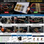 150PCS Automotive Electrical Terminal Assortment cable jointer Kit, Brass Spade Crimp Pins, Quick Disconnect Connectors, Multi size male female Terminals Wiring Repair Set with Storage Box - Image 8