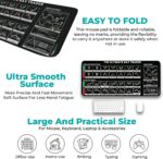 Extra Large Non-Slip Gaming Mouse Pad (23x11.5 in) - Extended Desktop Mouse Pad for Computer Keyboard and Mouse (Stock Market Trading Desk Mat - Black) - Image 4