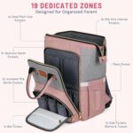 MAMMA Dual Partition Diaper Bag For Mothers for Travel, Baby Bag for Mother Travel,16 Pockets Diaper Bags for Mom and Hospital Bag for Delivery Women,Unisex Baby diaper Bag with 9 Month Warranty - Image 4