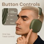 GOBOULT Fluid X Headphones Bluetooth Wireless 60H Playtime, 40mm Bass Driver,Zen ENC Mic,Type-C Charging,Gaming Mode, BTv 5.4, Made in India, Headphones Wireless with mic (Pine Green) - Image 10
