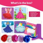Chalk and Chuckles Princess Unicorn Lace Art Kit for Kids, Develop Fine Motor Skills, Mess-Free DIY Lacing Craft Activity, Creative Toy, Birthday Gift for Girls, Boys Ages 3 4 5 6 7 Years - Image 3