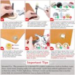 DIY Craft 1000 Pcs, Multi-Color Metal Eyelets Washer Grommets Kit Hole Punch Plier Gold/Silver Eyelets Washer Kit for Leather, Canvas, All Fabrics Clothes, Shoes, Belts, Bags, Contain Gram (1000) - Image 3