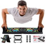 ODDISH Way to Fitness Tummy Trimmer & 9-in-1 Push-Up Board Combo | Full Body Home Workout Combo Kit for Men & Women | Abs, Chest, Arms, Core Strength Fitness Equipment | Portable Gym Set | Black - Image 6