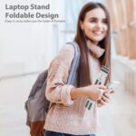 Foldable Tabletop Laptop Stand Holder with Adjustable Height Compatible for 7-17 inches Laptops - Image 5