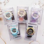 SHAKTISM Iridescent Digital Sport Watch, Holographic Transparent Case with LED Display, Multi-Function, 30M Waterproof, Casual Outdoor Wristwatch for Men and Women - Image 3
