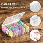 Transparent Plastic Tool Organiser Box with 6 Removable Inner Containers – Clear Hardware Storage Case with Carry Handle | Screw, Bolt, Nut & Small Parts (30PCS TRANSPARENT BEAD STORAGE BOX) - Image 7
