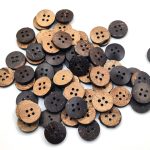 Coconut Shell Buttons 2 Hole Sewing Buttons for Fashion/Replacement/Decorative/Costume's/Jackets/Kurtis and Also Used DIY Art and Craft item (717-Coconut Shell simple button 36pcs) - Image 3