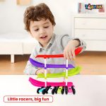 Toyshine Racer Ramp Toy With 4 Cars, 4 Ramps And Race Track For 1, 2, 3 Toddlers, Boys & Girls Educational Vehicle With Figures - Image 2