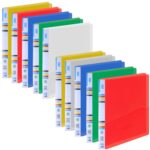 SPS Colored Report File – Set of 10 | Plastic File for A4 Documents | for Office, School & Home | Holds Up to 150 Sheets | Best for Interviews and Reports