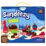 Skillmatics Sandeezy Pretend Play – Desserts, Mess-Free Sand Set | Sensory Toy with Moulds, Tools & Toppings for Kids, Non-Toxic, Indoor Activity, Screen-Free Gift for Ages 3, 4, 5, 6, 7