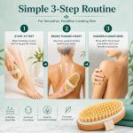 Episkey Dry Skin Body Brush Improves Skin's Health and Beauty With Natural Bristle | Remove Dead Skin and Toxins, Cellulite Treatment, Exfoliates, Stimulates Blood Circulation (WOODN_BATH) - Image 6
