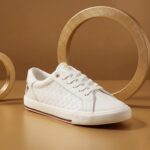 U.S. Polo ASSN. Heidi 2.0 White Sneakers Shoes with Quilting Detail - Image 2