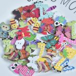 Cartoon Buttons Wooden Animal Button, 50 Pcs Mixed Color Craft Button, Animal Shaped Sewing Buttons for DIY Handmade Arts Knitting Decoration - Image 5