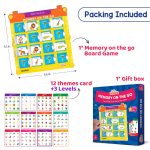 Smartivity Memory Game for Kids Ages 3+ Years | Fun Matching Game - 12 Theme Cards & 3 Level Challenges I Birthday Gift for Boys & Girls I Preschool Learning Toy for 3,4,5,6 Years Age - Image 5