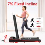 Sparnod STH-3004N 2 in 1 Walking Pad Treadmill for Home Use, 1–10 km/h, Foldable Rail, 7% Incline, LED Display, Shock Absorption, 90kg Capacity for Home & Office Use - Image 9