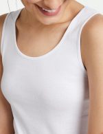 Enamor Sleeveless Scoop Neck Regular Length Tank Top For Women - Relaxed Fit, Soft and Breathable Cotton - E025 - Image 4