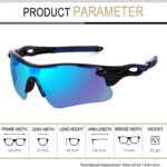 Dervin Non Polarized Oversized Sports Sunglasses for Men Women, Outdoor Cricket Cycling Hiking Fishing Sunglasses - Image 6