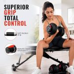 SLOVIC Adjustable Dumbbell 24kg | Dumbbells - Gym equipment for home workout | Dumbbell Set (24kg X 1) | Fitness Gym Dumbbells for Bench Press, Shoulder and Biceps| Anti Skid dumbles for all exercises - Image 7