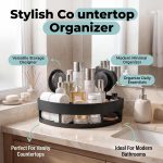 Plastic Bathroom Corner Shelf Wall Mounted, Self Adhesive Shower Organizer Rack with Hooks, Waterproof Storage Stand for Kitchen, Wash Basin & Bathroom Accessories (3 PCS Black) - Image 9