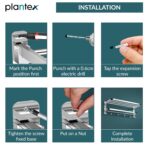 Plantex 304 Grade Stainless Steel Towel Hanger for Bathroom/Dual Folding Towel Rack/Towel Holder/Bathroom Accessories (24-Inch) Chrome - Image 6