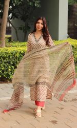LookMark Women’s Viscose Rayon Kurta Set with Dupatta, Traditional Ethnic Wear - Image 4