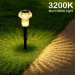 Solar Mushroom Lights Outdoor Waterproof Lighting for Garden Fence Frond Yard Driveway Walkway Pathway Patio Lawn Sidewalk Landscape (Warm White, 8 Pack) - Image 6