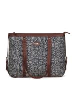 ZOUK Office Bag | Stylish Bags for Office Use | Laptop Bag 15.6 inch | Stylish Tote for Office Use | Purse for Women | Vegan Leather Handbag | Daily & Travel Use |