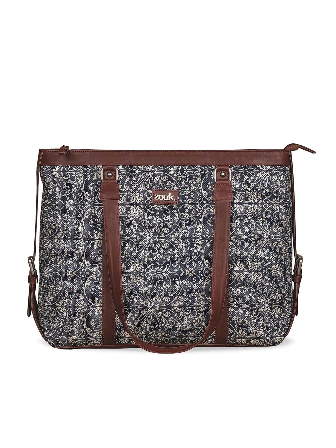 81ezZQAQT5L._SL1500_.jpg ZOUK Office Bag | Stylish Bags for Office Use | Laptop Bag 15.6 inch | Stylish Tote for Office Use | Purse for Women | Vegan Leather Handbag | Daily & Travel Use | - Image 1