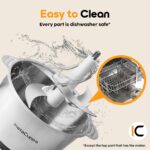 InstaCuppa Electric Chopper for Kitchen Use with 3 Attachments, 2 Litre Stainless Steel Meat Mincer, 300W Vegetable Cutter Machine with Garlic Peeler and Egg Whisker, Carrot Grater for Busy Moms - Image 6