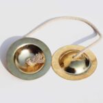 Pure Source India Manjeera For Pooja-Kirtan-Worship- kartal instrument-Hand Cymbals Manjira Pair - Indian Musical Instrument (3.5 INCH) (140 gm- 1 Pair) - Image 5