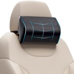 FOVERA Car Neck Rest Pillow | 2 Years Warranty | Memory Foam Neck Pillow for Car, Car Seat Head Rest Cushion for Neck & Cervical Support - Relieves Neck Pain (Standard, Black, Pack of 1)
