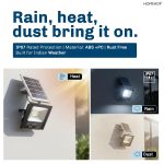 Homehop Solar Light Outdoor Home Garden 50W Waterproof Flood LED Wall Lamp | Solar Flood Light Outdoor Automatic Security for Porch, Patio, Pathway, Indoor With Remote Control (6000mAh, Cool White, ABS) - Image 7