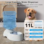 Automatic Pet Water Dispenser 3.8L Large Capacity Dog & Cat Water Feeder Bowl | Gravity Water Bowl for Pets | Leakproof Refillable Drinking Station for Dogs, Cats, Puppies | Home Travel Pet Supplies - Image 6