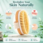 Episkey Dry Skin Body Brush Improves Skin's Health and Beauty With Natural Bristle | Remove Dead Skin and Toxins, Cellulite Treatment, Exfoliates, Stimulates Blood Circulation (WOODN_BATH) - Image 2