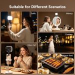 Suicune Selfie Light for iPhone,Portable Phone Lights Clip, 3 Lighting Adjustment Modes Photography Lighting for iPhone/Video Recording/Camera/Laptop/iPad/Video Conference/TikTok/Vlog/Makeup - Image 4