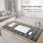 AGARO Keyboard Shortcut Deskmat, Extra Large Desk Mouse Pad with Windows & Office Shortcuts, Anti-Slip Rubber Base, Smooth Fabric Surface, Waterproof, Durable & Ideal for Office, Home & Students - Image 6