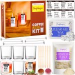 Craftinger DIY Candle Making Kit - Complete Set With 400Gm SOYA Wax, Gel Wax, Jars, Wicks, Pigments, And Labels For Adults & Beginners,Multicolor