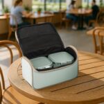 MILTON Lush Lunch Box I 1 Stainless Steel Container + 2 Microwave Safe, Cool Touch Body SS Container I BPA Free I Stylish Durable Jacket I Ideal for Office, School, Outdoor, Picnic, Pastel Green - Image 4