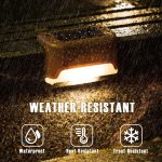 Solar Deck Lights Outdoor, LED Wall Lamp Set of 4, Waterproof Garden Step Lights, Multicolor.2025 - Image 6