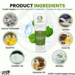 Foodie Puppies Dental Care Cool Mint Toothpaste for Dogs - 100g with Soothing Mix of Clove and Cinnamon Oil | Tartar Control Enzymatic Toothpaste Suitable for all Dogs and Puppies - Image 3