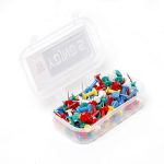 YAJNAS® 100 Pieces Transparent Multicolor Push Pins/Thumb/Tracks Pins & Gem Pins for Notice Boards, Soft Boards, Bulletin Boards, Display Boards—Ideal for Office, Home, School, Shop, Craft Work - Image 9