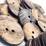 Coconut Shell Buttons 2 Hole Sewing Buttons for Fashion/Replacement/Decorative/Costume's/Jackets/Kurtis and Also Used DIY Art and Craft item (719-Coconut Shell 51mm Big 8pcs) - Image 2